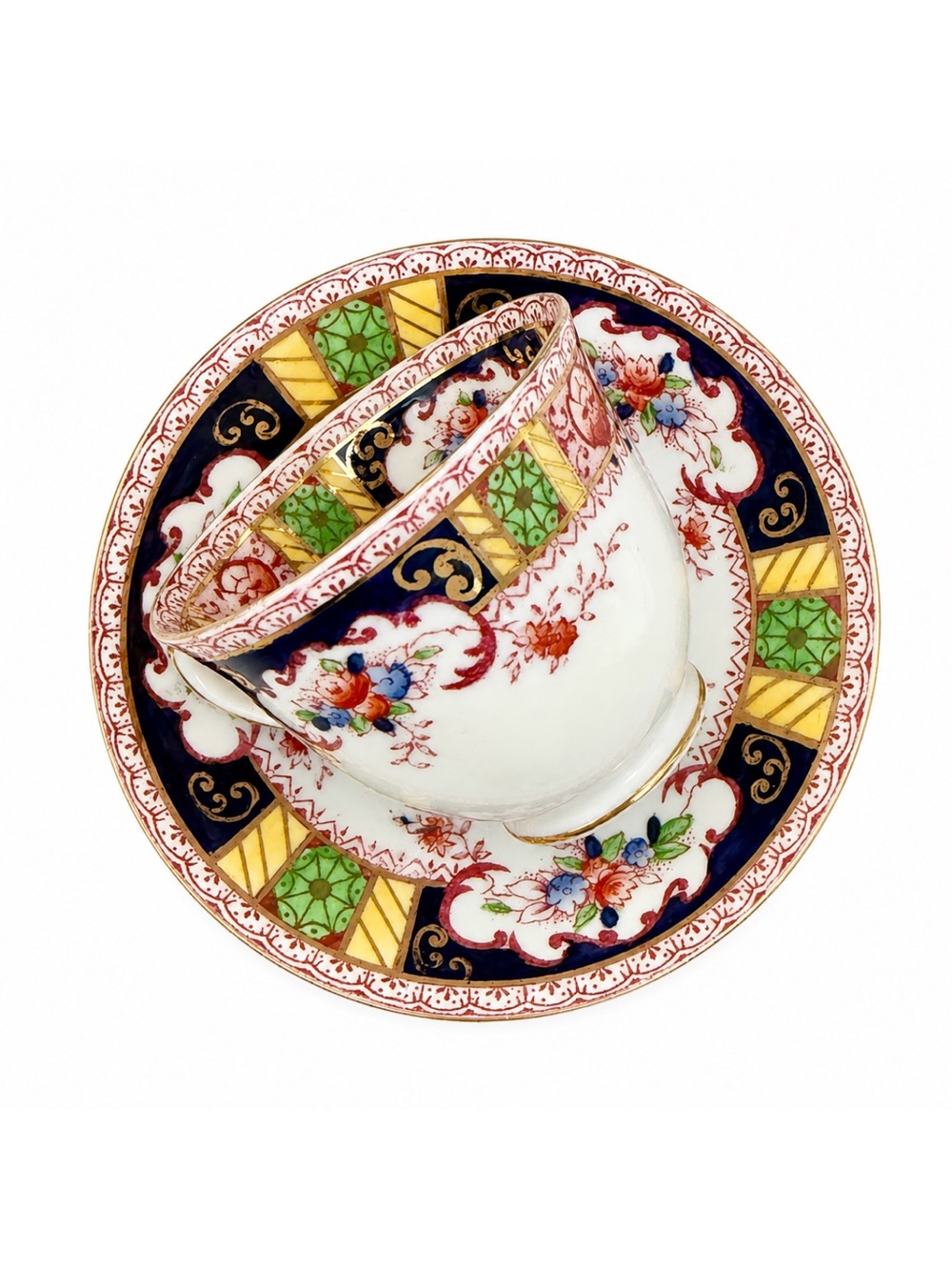 Vintage Salisbury Oriental Style English Teacup And Saucer